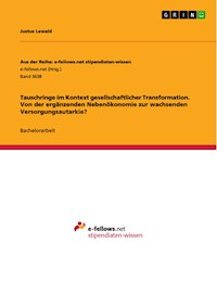 Tauschringe im Kontext gesellschaftlicher Transformation. Von der ergänzenden Nebenökonomie zur wachsenden Versorgungsautarkie? - Justus Lewald - E-Book
