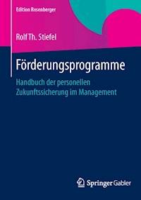 Förderungsprogramme - Rolf Th. Stiefel - E-Book