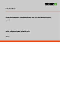 BGB Allgemeines Schuldrecht - Sebastian Barta - E-Book