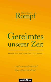 Gereimtes unserer Zeit - Hans Jürgen Rompf - E-Book
