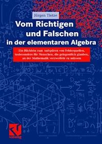 Vom Richtigen und Falschen in der elementaren Algebra - Jürgen Tietze - E-Book