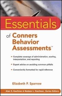 Essentials of Conners Behavior Assessments - Elizabeth P. Sparrow - E-Book