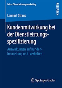 Kundenmitwirkung bei der Dienstleistungsspezifizierung - Lennart Straus - E-Book