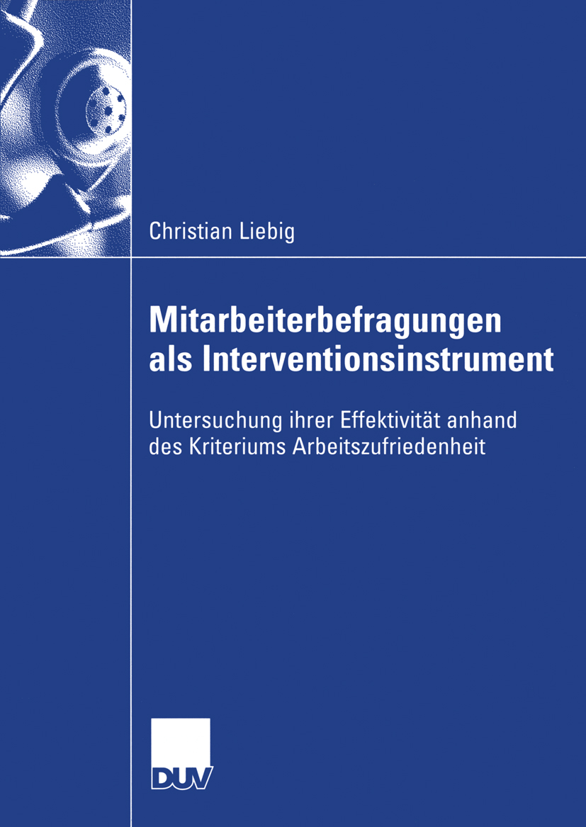 Mitarbeiterbefragungen als Interventionsinstrument - Christian Liebig - E-Book