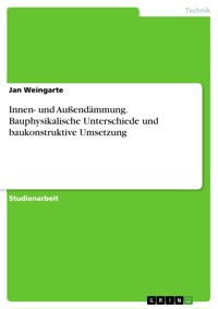 Innen- und Außendämmung. Bauphysikalische Unterschiede und baukonstruktive Umsetzung - Jan Weingarte - E-Book