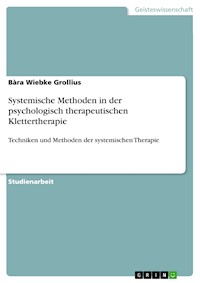 Systemische Methoden in der psychologisch therapeutischen Klettertherapie - Bàra Wiebke Grollius - E-Book