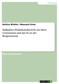 Halbjahres-Praktikumsbericht am Alten Gymnasium und am SZ an der Bergiusstrasse - Bettina Winkler - E-Book