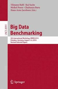 Big Data Benchmarking -  - E-Book
