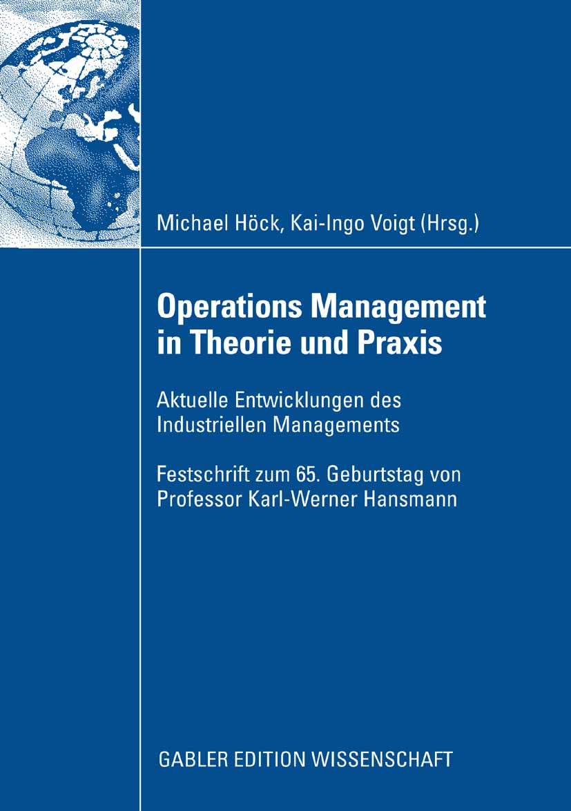 Operations Management in Theorie und Praxis -  - E-Book