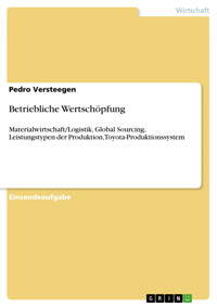 Betriebliche Wertschöpfung - Pedro Versteegen - E-Book