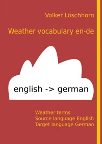 Weather vocabulary - Volker Löschhorn - E-Book