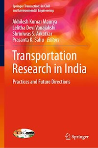 Transportation Research in India -  - E-Book