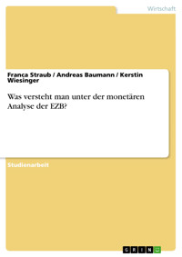 Was versteht man unter der monetären Analyse der EZB? - Franca Straub - E-Book