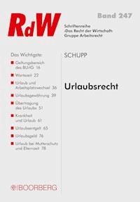 Urlaubsrecht - Antje Schupp - E-Book