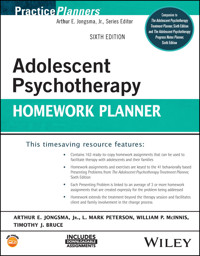 Adolescent Psychotherapy Homework Planner - Arthur E. Jongsma - E-Book