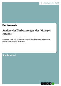Analyse der Werbeanzeigen des "Manager Magazin" - Eva Langguth - E-Book