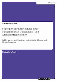 Strategien zur Entwicklung einer Fehlerkultur an Gesundheits- und Krankenpflegeschulen - Sindy Griechen - E-Book