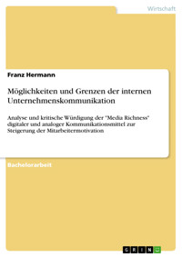 Möglichkeiten und Grenzen der internen Unternehmenskommunikation - Franz Hermann - E-Book