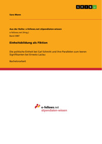 Einheitsbildung als Fiktion - Sara Mann - E-Book
