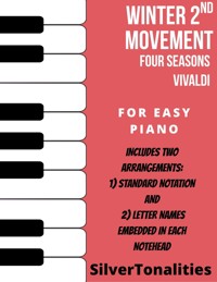 Winter 2nd Movement Four Seasons Easy Piano Sheet Music Combo - SilverTonalities - E-Book
