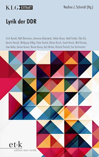 KLG Extrakt - Lyrik der DDR -  - E-Book