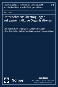 Unternehmensübertragungen auf gemeinnützige Organisationen - Julia Kühn - E-Book
