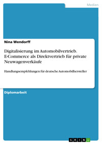 Digitalisierung im Automobilvertrieb. E-Commerce als Direktvertrieb für private Neuwagenverkäufe - Nina Wendorff - E-Book