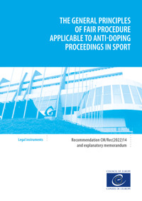 The general principles of fair procedure applicable to anti-doping proceedings - Council of Europe - E-Book