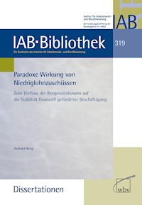 Paradoxe Wirkung von Niedriglohnzuschüssen - Gerhard Krug - kostenlos E-Book