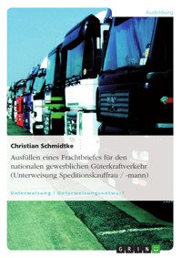 Ausfüllen eines Frachtbriefes für den nationalen gewerblichen Güterkraftverkehr (Unterweisung Speditionskauffrau / -mann) - Christian Schmidtke - E-Book