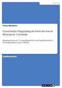 Cross-border Organizing als Form des Social Movement Unionism - Timo Metzner - E-Book