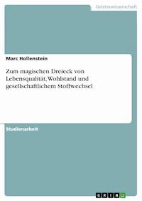 Zum magischen Dreieck von Lebensqualität, Wohlstand und gesellschaftlichem Stoffwechsel - Marc Hollenstein - E-Book