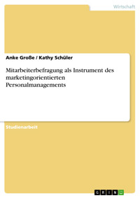 Mitarbeiterbefragung als Instrument des marketingorientierten Personalmanagements - Anke Große - E-Book