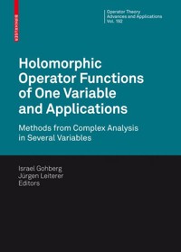 Holomorphic Operator Functions of One Variable and Applications - Israel Gohberg - E-Book