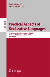 Practical Aspects of Declarative Languages -  - E-Book