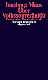 Über Volkssouveränität - Ingeborg Maus - E-Book
