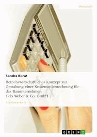 Betriebswirtschaftliches Konzept zur Gestaltung einer Kostenstellenrechnung für das Bauunternehmen Udo Weber & Co. GmbH - Sandra Borat - E-Book