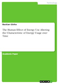 The Human Effect of Energy Use. Altering the Characteristic of Energy Usage over Time - Bastian Görke - E-Book