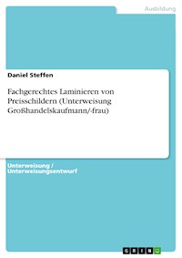 Fachgerechtes Laminieren von Preisschildern (Unterweisung Großhandelskaufmann/-frau) - Daniel Steffen - E-Book