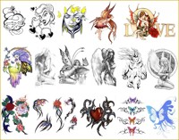 TATTOO DESIGNS FÜR FRAUEN. 3 eBooks Tattoo Design Vorlagen für Frauen. Liebe Herzen Rosen - Farbige Schmetterlinge - Elfen und Engel. - Otmar Trierweiler - E-Book