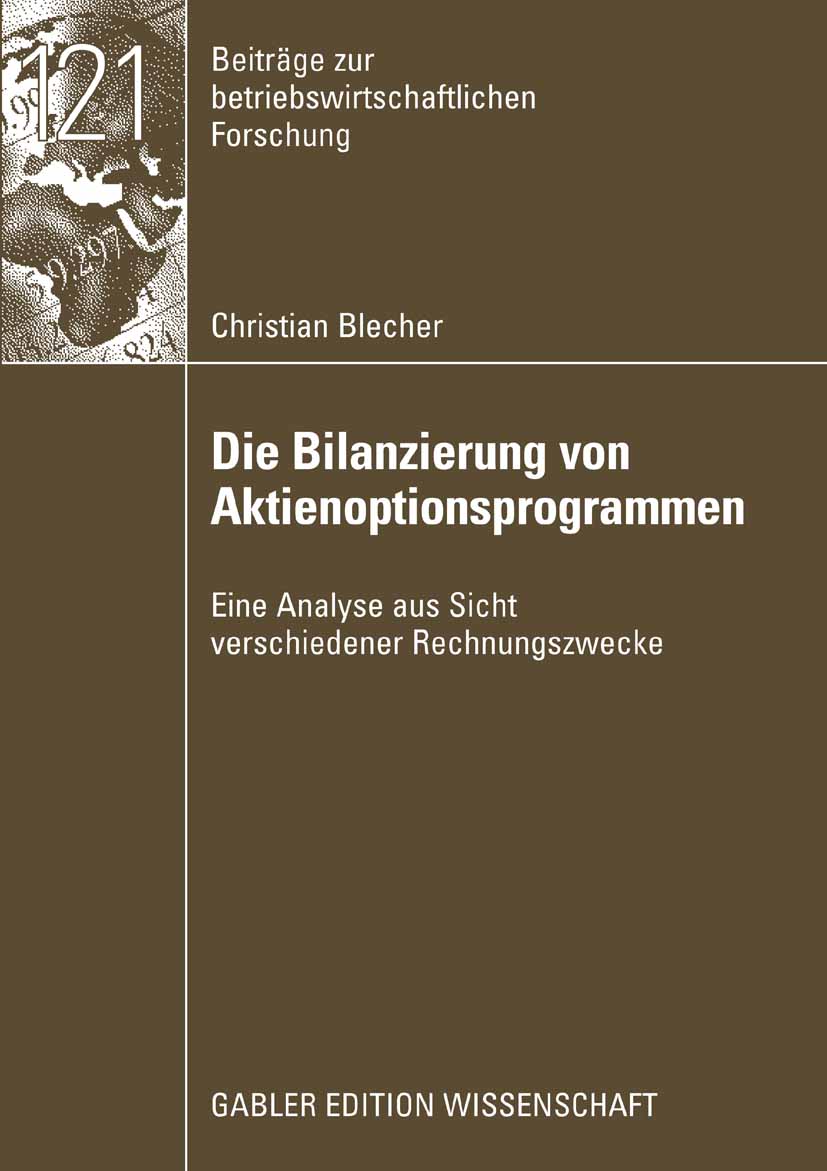 Die Bilanzierung von Aktienoptionsprogrammen - Christian Blecher - E-Book