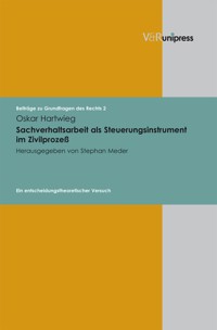 Sachverhaltsarbeit als Steuerungsinstrument im Zivilprozeß - Oskar Hartwieg - E-Book