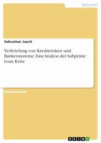 Verbriefung von Kreditrisiken und Bankensysteme. Eine Analyse der Subprime Loan Krise - Sebastian Jauch - E-Book