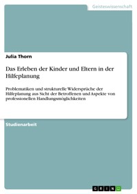 Das Erleben der Kinder und Eltern in der Hilfeplanung - Julia Thorn - E-Book