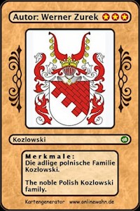 Die adlige polnische Familie Kozlowski. The noble Polish Kozlowski family. - Werner Zurek - E-Book
