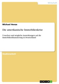 Die amerikanische Immobilienkrise - Michael Henze - E-Book