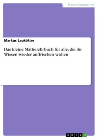 Das kleine Mathelehrbuch für alle, die ihr Wissen wieder auffrischen wollen - Markus Laukötter - E-Book