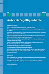 Archiv für Begriffsgeschichte. Band 46 -  - E-Book
