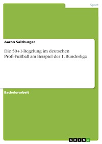 Die 50+1-Regelung im deutschen Profi-Fußball am Beispiel der 1. Bundesliga - Aaron Salzburger - E-Book