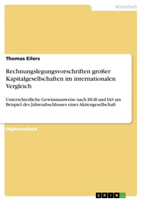 Rechnungslegungsvorschriften großer Kapitalgesellschaften im internationalen Vergleich - Thomas Eilers - E-Book